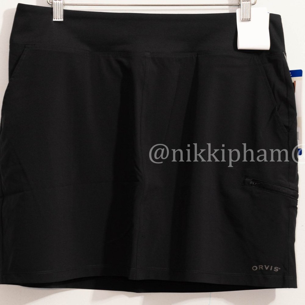 Orvis ladies tech skort black - Picture 2 of 7